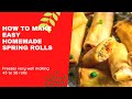 Homemade spring rolls