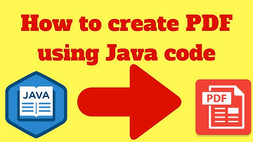 How to create pdf in java using itext