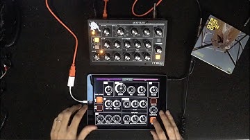 Moog Minitaur controlled with iPad - MIDI Designer Pro