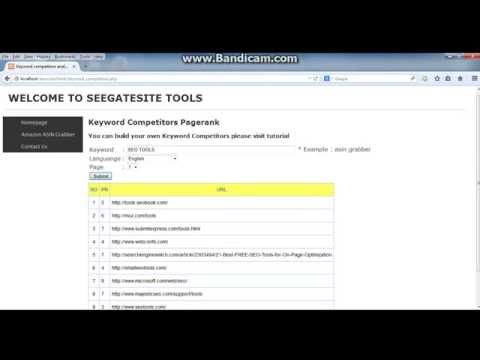 FREE SCRIPT KEYWORD SPY COMPETITORS WITH PAGERANK