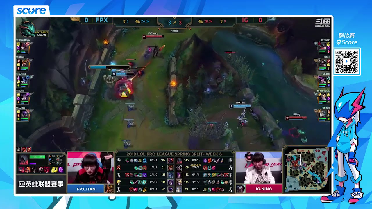 [LPL Spring 2019 W6D6] Invictus Gaming vs FunPlus Phoenix Game 1 Highlights