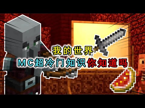 我的世界：凋零骷髅会掉凋零之剑？盘点MC冷知识，掠夺者可以收服
