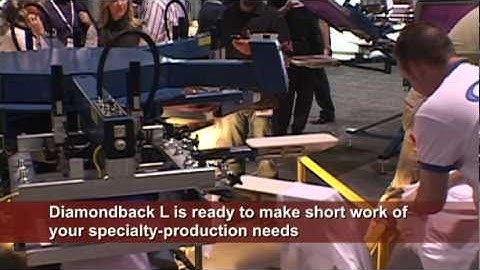 Diamondback L - M&R Screen Printing Equipment - Automatic Textile Press