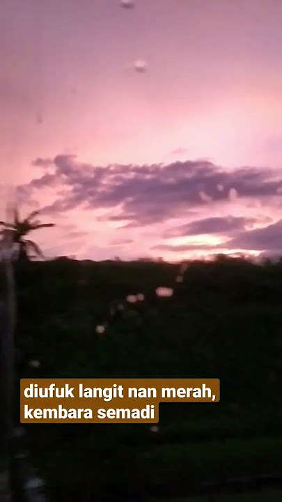 di ufuk langit nan #merah