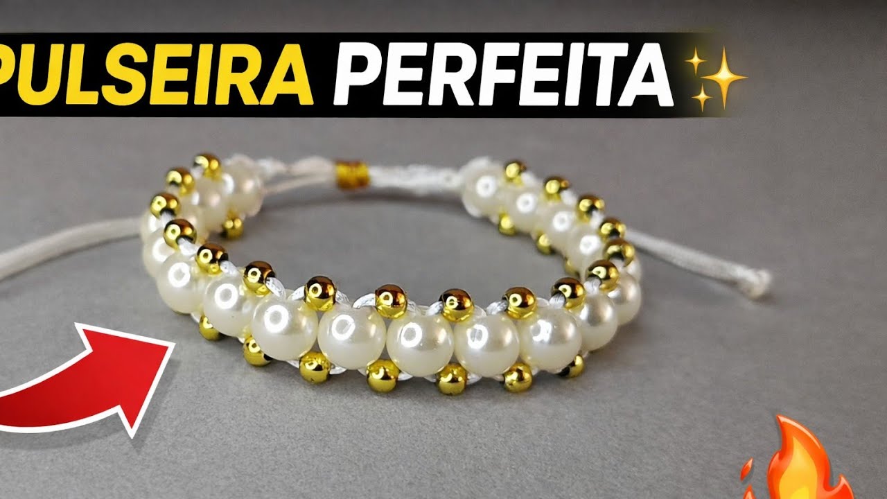 Pulseira de Pérolas com Regulagem PERFEITA | Fácil e Luxuosa