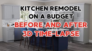 Kitchen Remodel On A Budget Before And After- 3D Time-Lapse Mr Cabinet Care