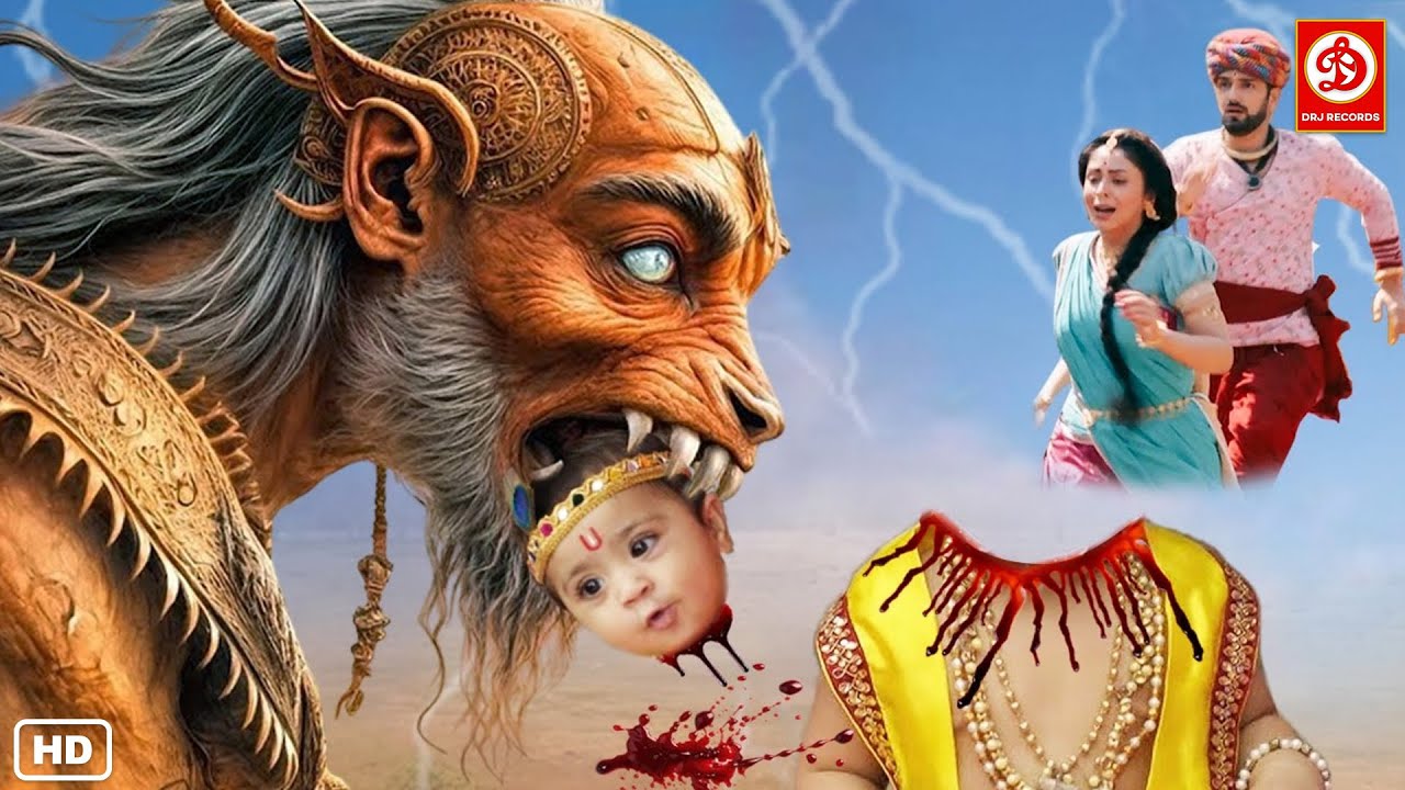 देखिए कैसे कंस का भेजे राक्षस ने नन्हे कृष्ण का किया सर धड़ से अलग | यशोमती मईया के नंदलाला