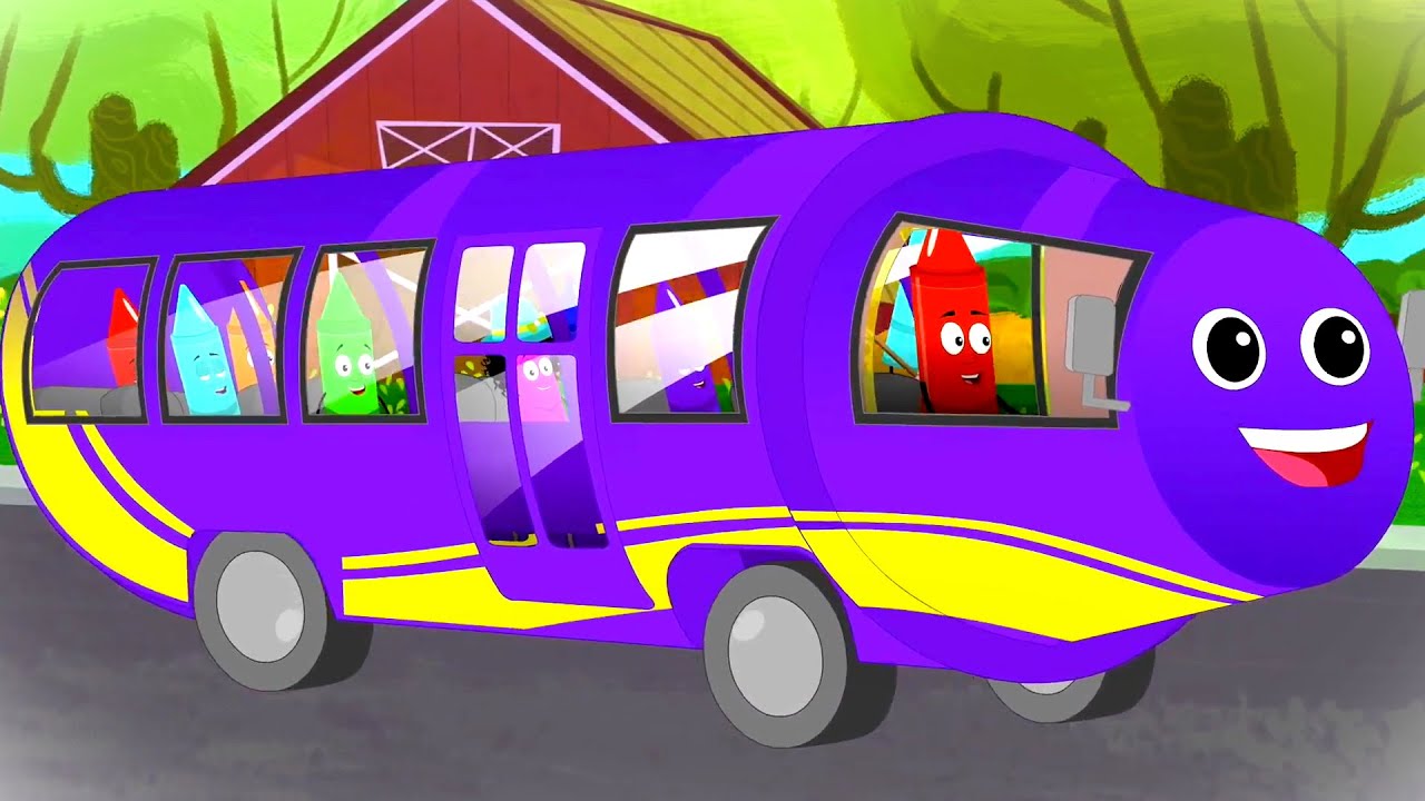 Ruedas en el bus | Jardín de infancia | Videos educativos | Canciones infantiles | Dibujos animados