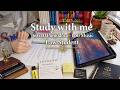 Study with me 6hs Live Sessions Pomodoro 60x10 Timer Estudia conmigo☕🎶- 🌧Rain sounds-