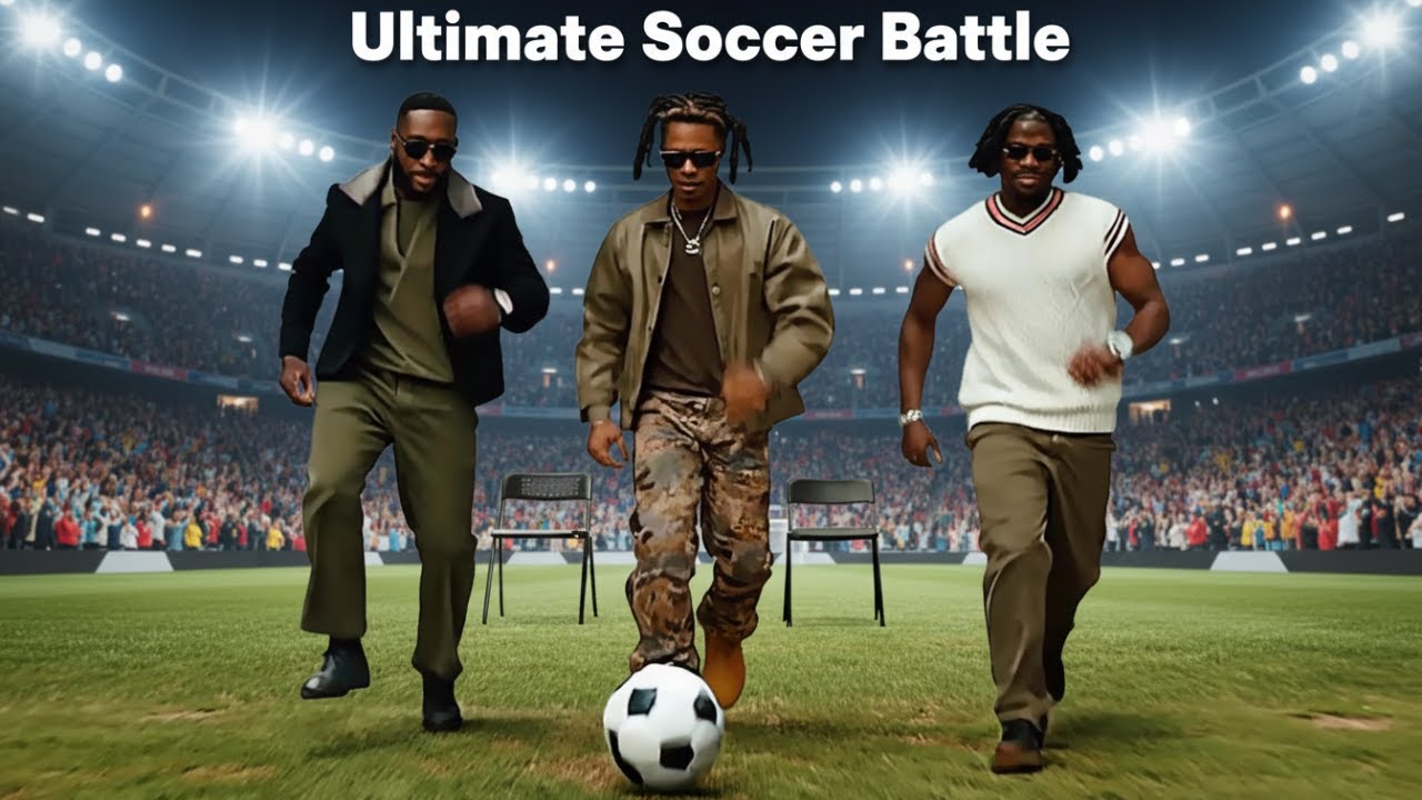 Africa's Biggest Stars Playing Soccer Together | Burna Boy, Shatta Wale & Stonebwoy