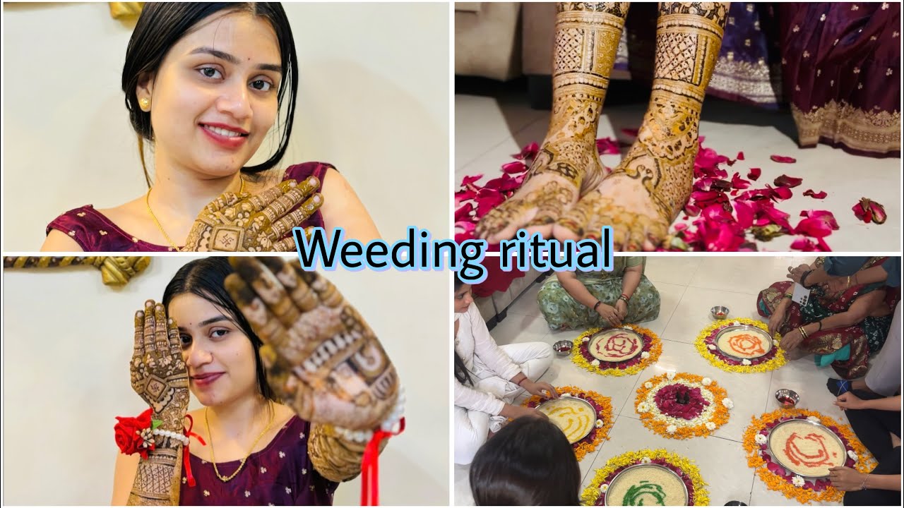 Mehndi and akshada rituals ❤️ #trending #gettingmarried 