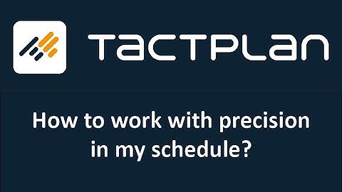 How to work with precision in Tactplan.