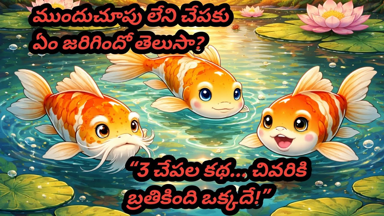 సుమతి కలమతి మందమతి మూడు చేపల కథ | ముందుచూపే నిజమైన తెలివి | Moral Story in Telugu
