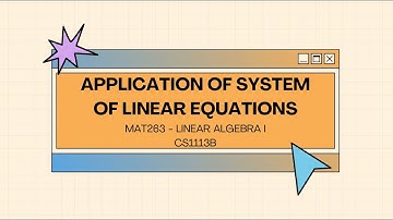 VIDEO PRESENTATION MAT 263