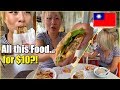 SO MUCH FOOD FOR ONLY $10?! Wandering the Streets of Taiwan in Morning #RainaisCrazy Vlogging