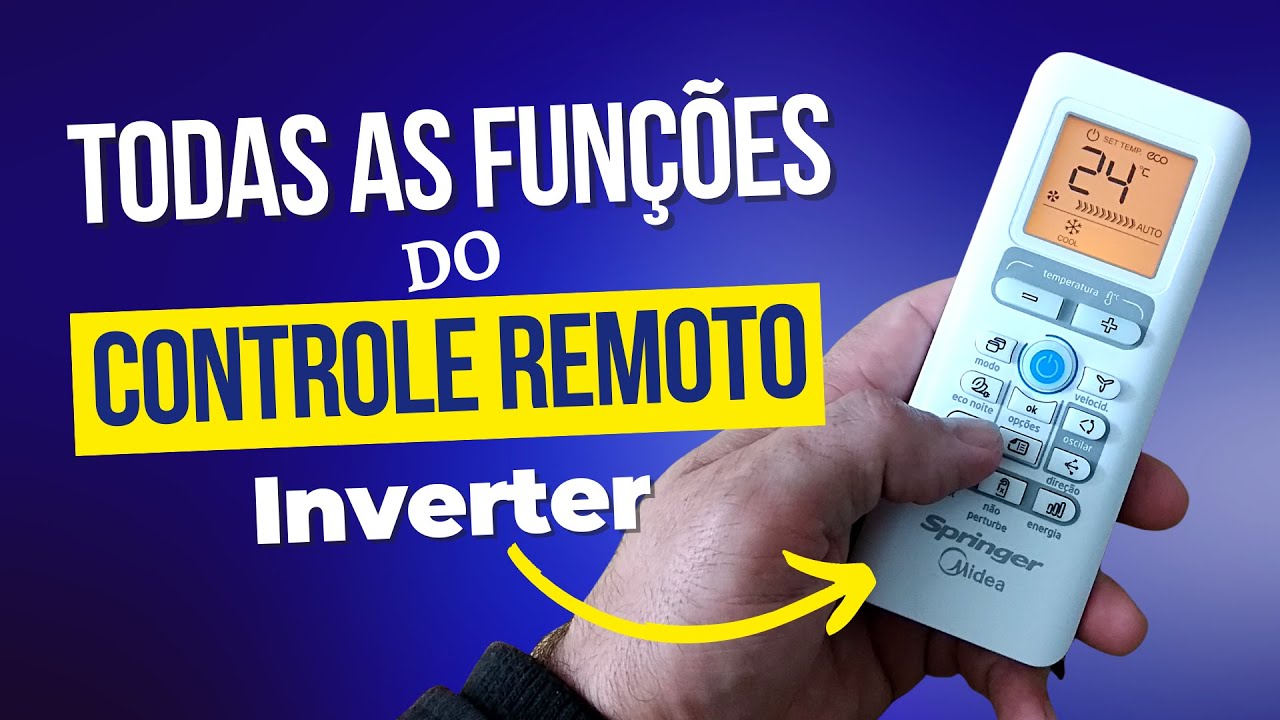 Funções Controle Remoto Ar Condicionado Springer Midea 