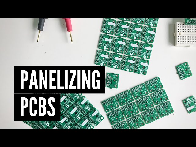 Manual panelizing of PCBs with tabs and mouse bites - YouTube