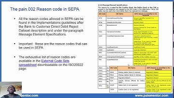 Pain.002 Customer Payment Status Report Message in SEPA Direct Debit Core & B2B Schemes