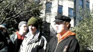 Pro-Choice Clinic Escort mocks peaceful Pro-Life prayer vigil