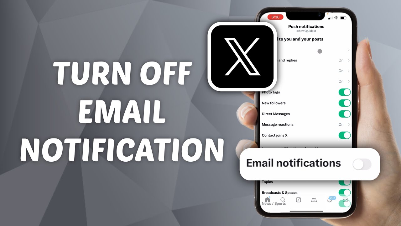 How to Turn Off Email Notifications from X (Twitter)
