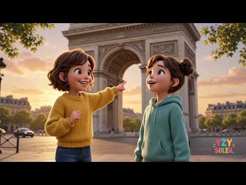 YZY Soleil et Violante découvrent l’Arc de Triomphe 🇫🇷✨ | L’histoire de Paris pour les enfants