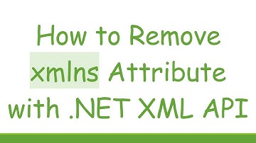 How to Remove xmlns Attribute with .NET XML API