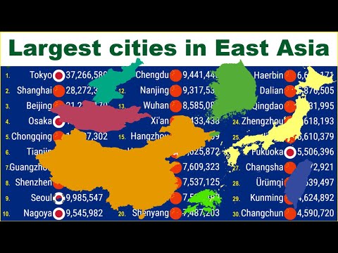 30 largest cities in East Asia (1950-2035) |TOP 10 Channel