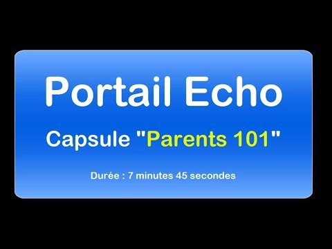 Portail Echo : Parents 101