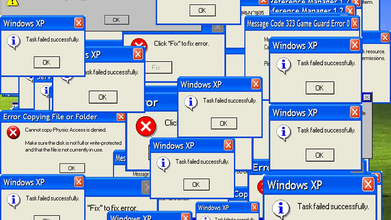 Windows XP Very Crazy Error - YouTube