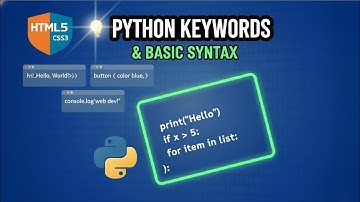 Python Keywords and Basic Syntax #learnpython #webdevelopment #shorts 