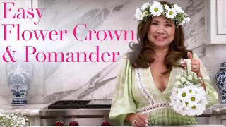🌸 How to Make a Flower Crown & Pomander 🌸