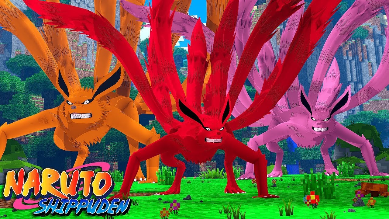 WHO'S YOUR FAMILY? KURAMA E KURAMA ROSA TIVERAM UM FILHO NO MINECRAFT ( Naruto Shippuden )