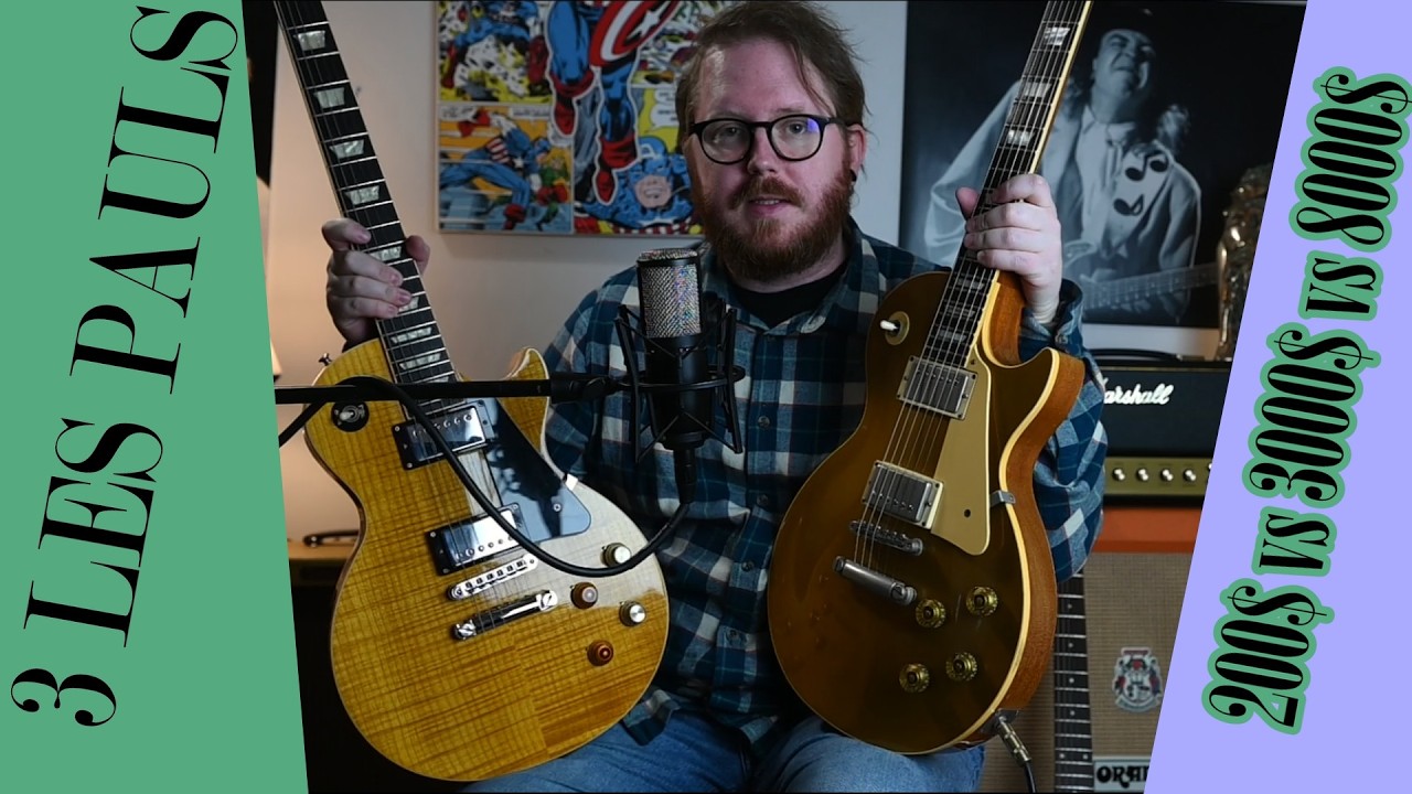 3 LES PAULS!!! 3 different price ranges, 3 different models. Can YOU hear the difference???