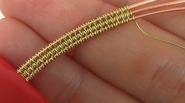 Wire Wrapping/Weaving Style Using 3 Base Wires Tutorial