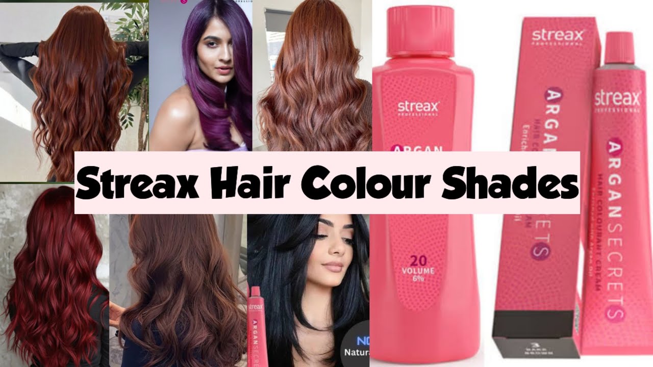 Streax Professional Argan Secrets Permanent Hair Colour shades
