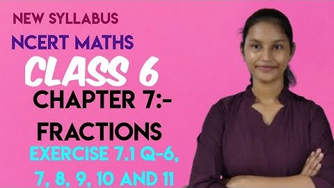 NCERT MATHS Class 6 chapter 7 Exercise 7.1, Q-6, 7, 8, 9, 10 and 11