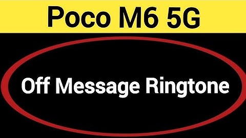 How to turn off message ringtone, Poco M6 5G me message sound band kaise karen, message problem