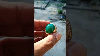 Natural Bacan Majiko Bluish Big Mumbul Montok Set In Ring