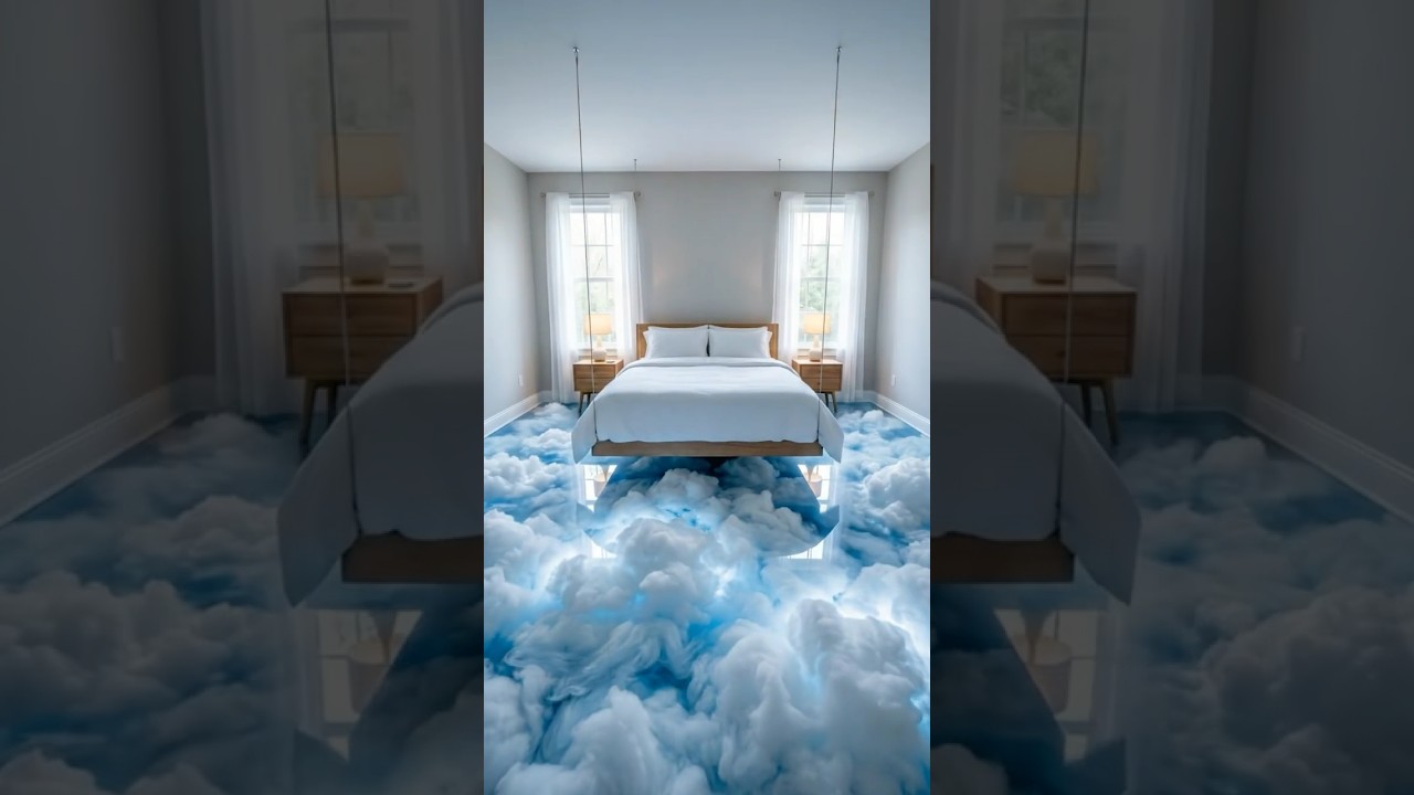 Bedroom Floor Turned Epoxy Cloud Magic ☁️ 