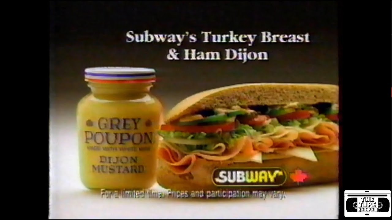 Subway Turkey Breast And Ham Dijon Commercial 1996 YouTube Subway Turkey Breast And Ham Dijon Commercial 1996 YouTube