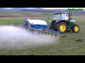 Spraying alfalfa  john deere 5080r     
