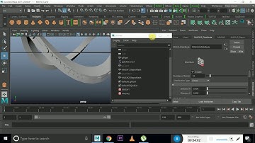 Pattern Design Using MASH Network and Curve in Autodesk Maya 2017