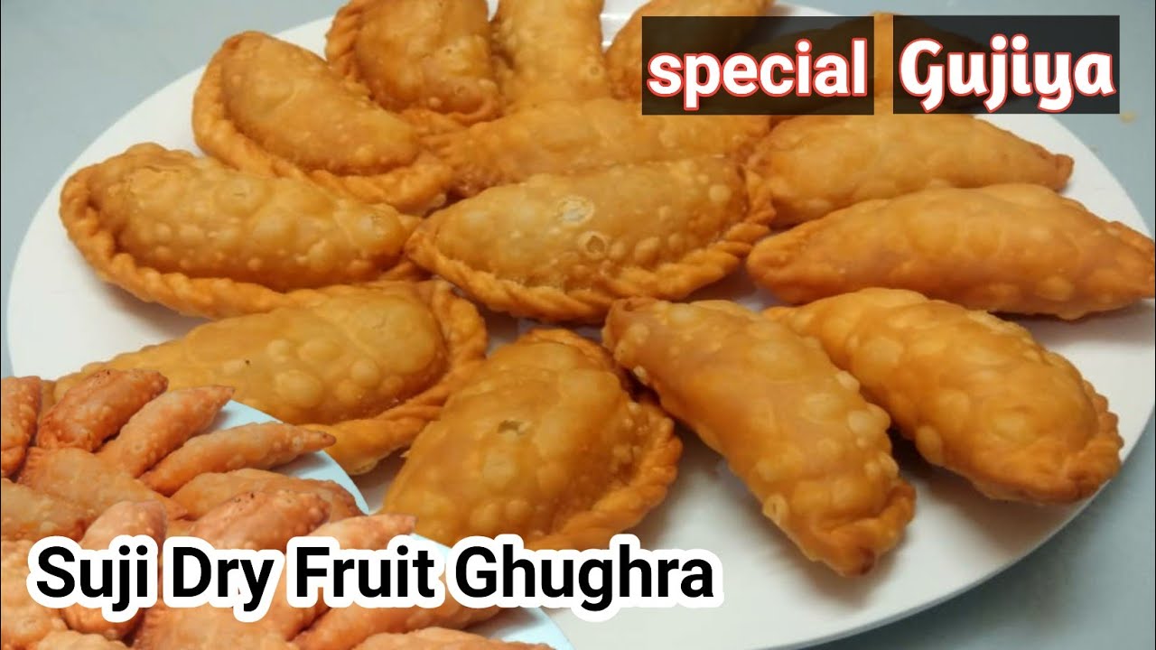 Dry fruit ghugra gujiya