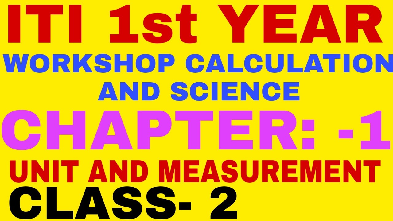 ITI W/C Workshop calculation and Science ,unit and measurement, by sunil sir
