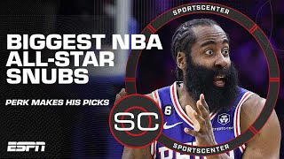 Perk’s biggest NBA All-Star snub: James Harden got disrespected! | SportsCenter