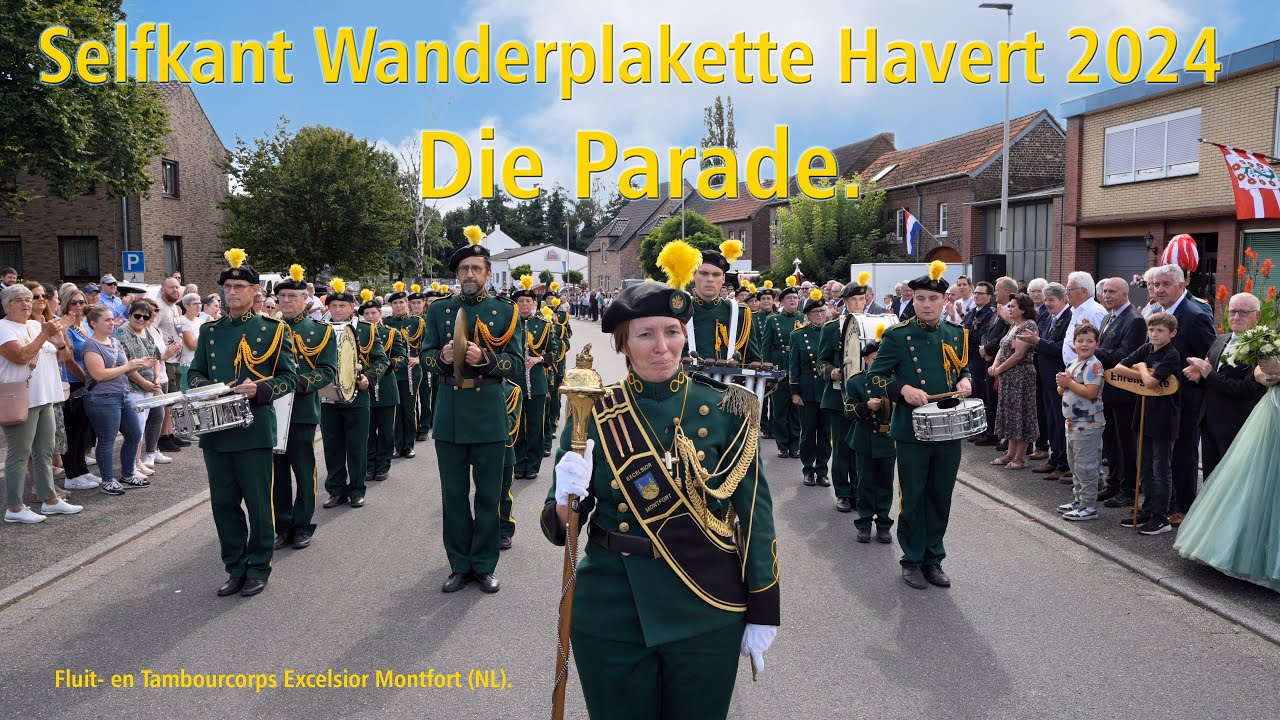 Selfkantplakette 2024 Havert – Parade, Vorbeimarsch an den Majestäten, Selfkantwanderplakette 👍.