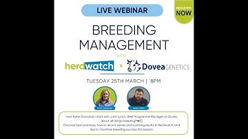 Preparing for Breeding Season- Information Session with Dovea Genetics