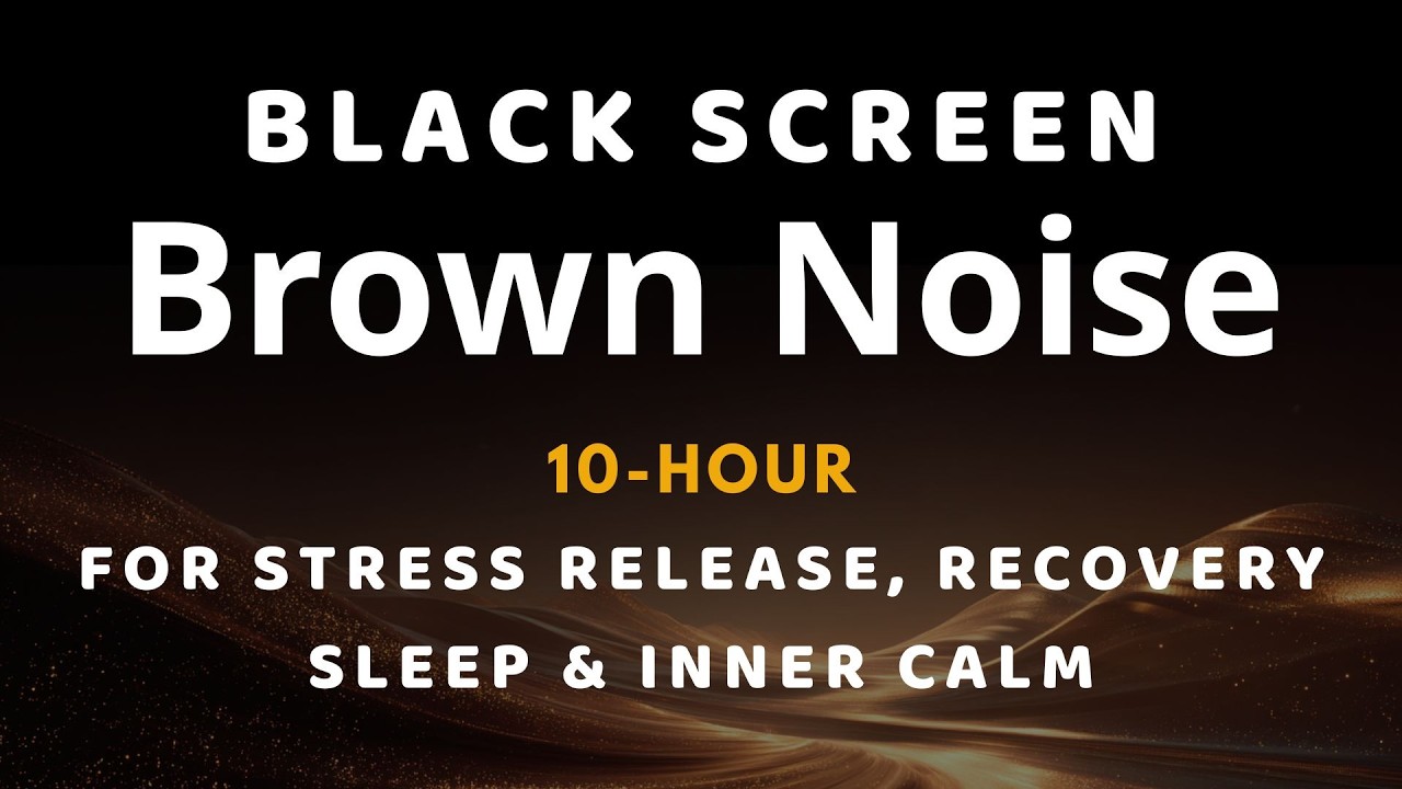 Mind Healing Brown Noise | Black Screen for Stress Release, Recovery Sleep & Inner Calm