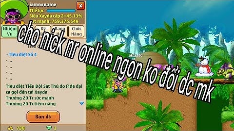 Cho nick ngọc rồng online ngon ko đổi dc mk