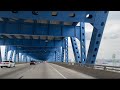 [4k] Philadelphia Highway Drive, Girard Point Bridge